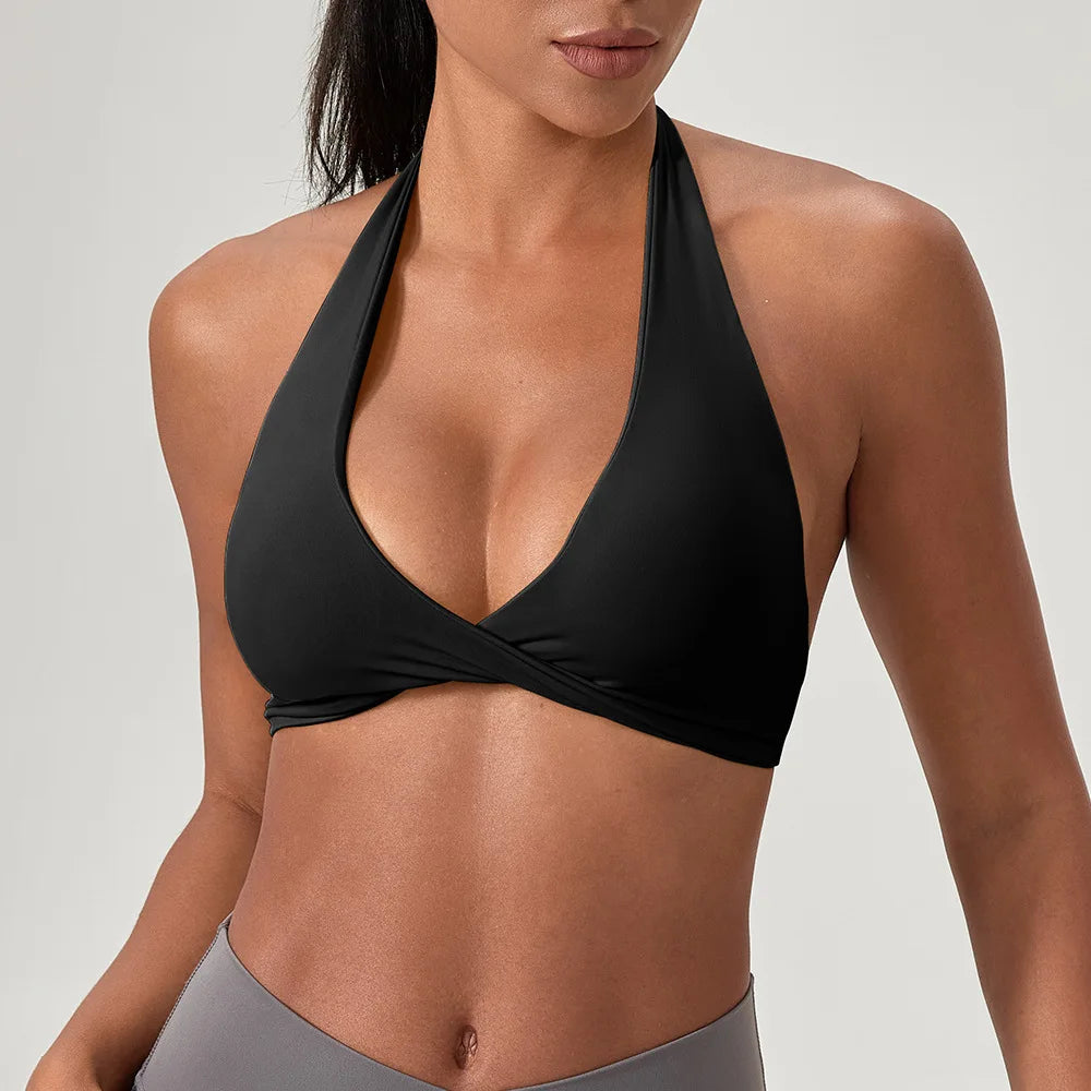 Sculpta™ Strappy Sports Bra | Women’s Seamless Padded Gym & Yoga Bra