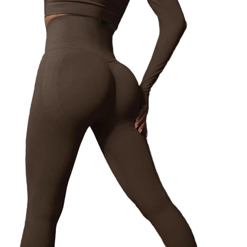 Sculpta High Waisted Seamless Scrunch Leggings – Women’s Push Up Sculpting Gym Leggings