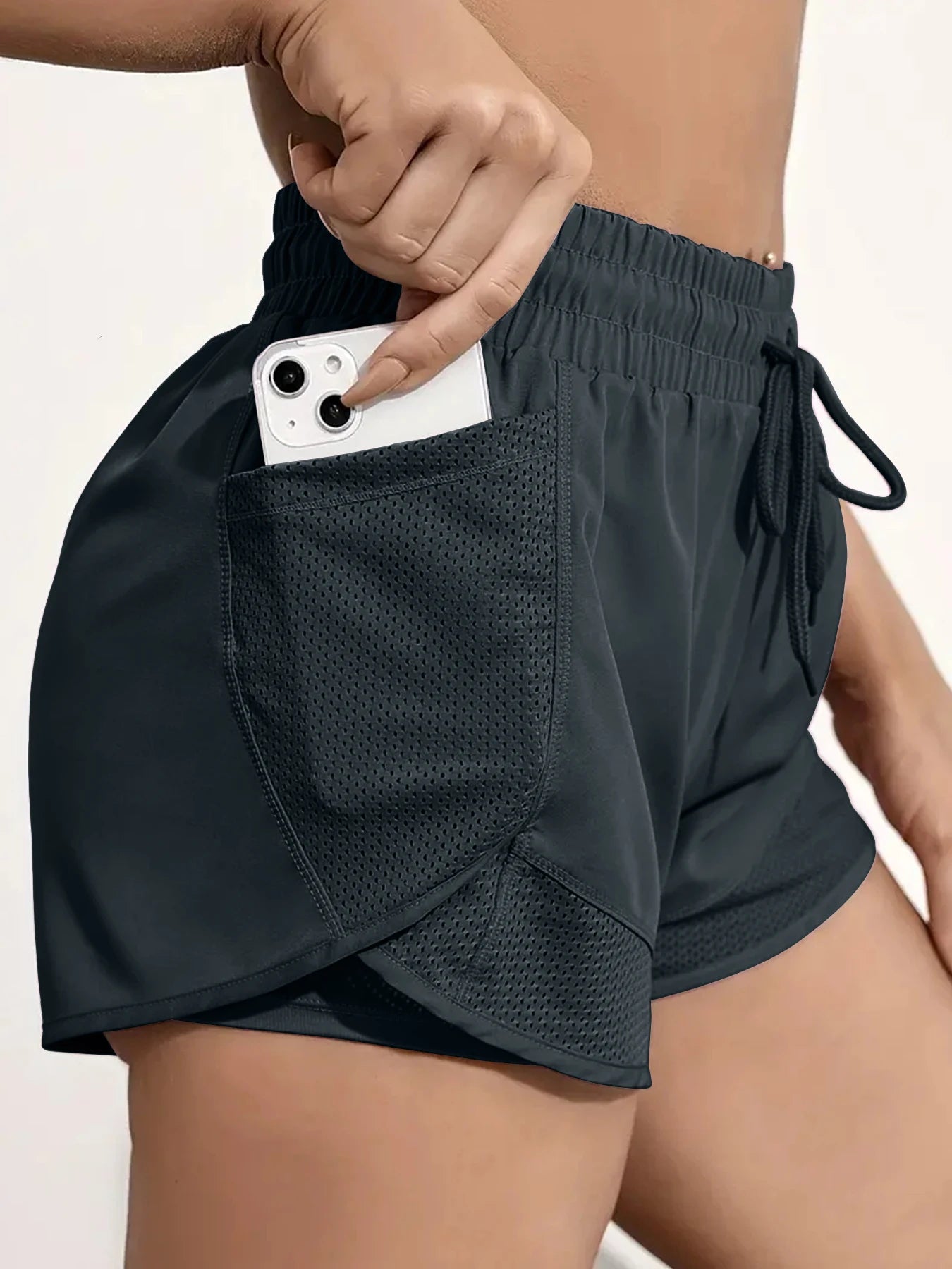 Sculpta™ Women’s 2-in-1 Running Shorts | High-Waisted Quick-Dry Gym & Training Shorts