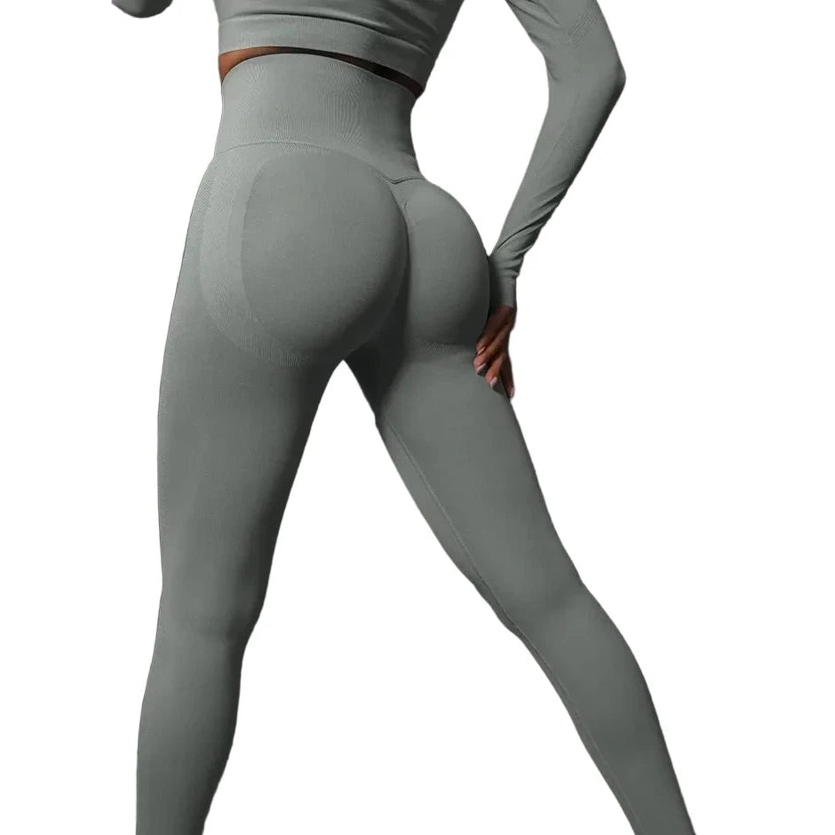 Sculpta High Waisted Seamless Scrunch Leggings – Women’s Push Up Sculpting Gym Leggings
