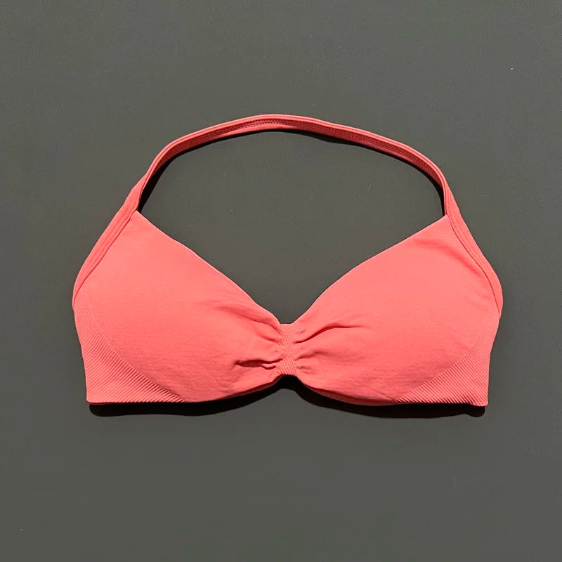 Sculpta™ Backless Strappy Sports Bra | Seamless Medium Support