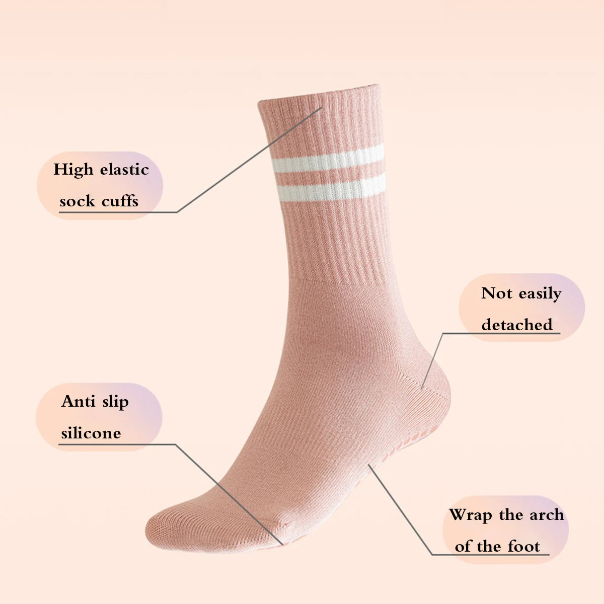 Sculpta™ Non-Slip Pilates Grip Socks | Women’s Yoga, Barre & Reformer Studio Socks
