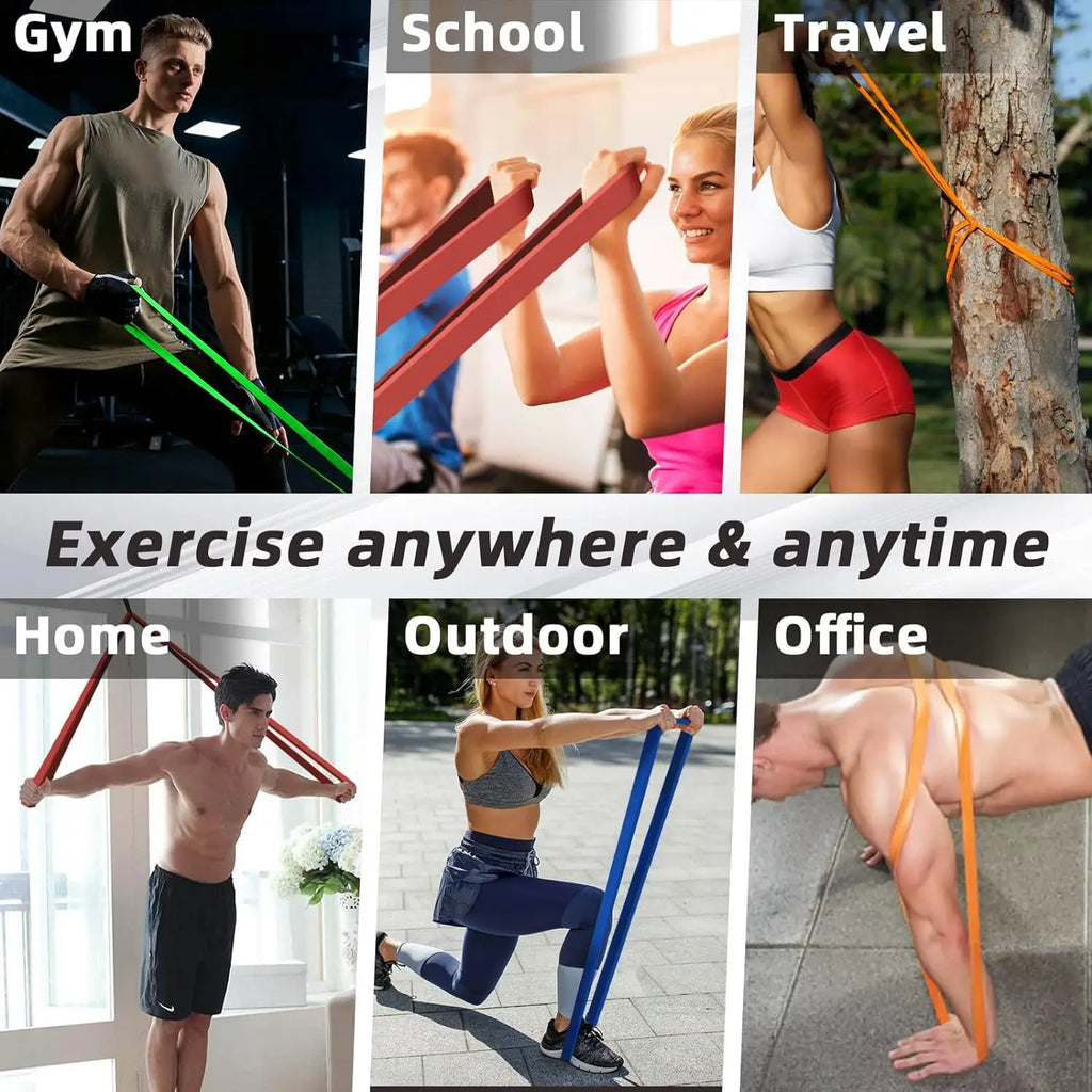 Sculpta 20~230lbs Heavy-Duty Resistance Band Agility Training Workout Gym Equipment Yoga Pilates Accessories Rubber Band Home Gym