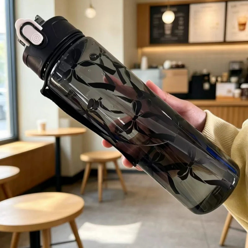 Sculpta™ 800ml Sports Water Bottle | Leakproof Gym Bottle with Time Marker & Carry Strap