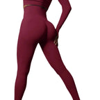 Sculpta High Waisted Seamless Scrunch Leggings – Women’s Push Up Sculpting Gym Leggings