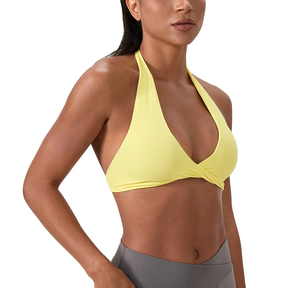 Sculpta™ Strappy Sports Bra | Women’s Seamless Padded Gym & Yoga Bra