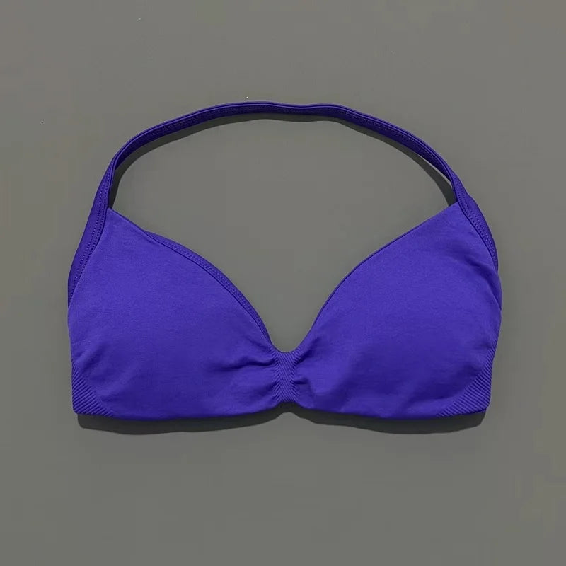 Sculpta™ Backless Strappy Sports Bra | Seamless Medium Support