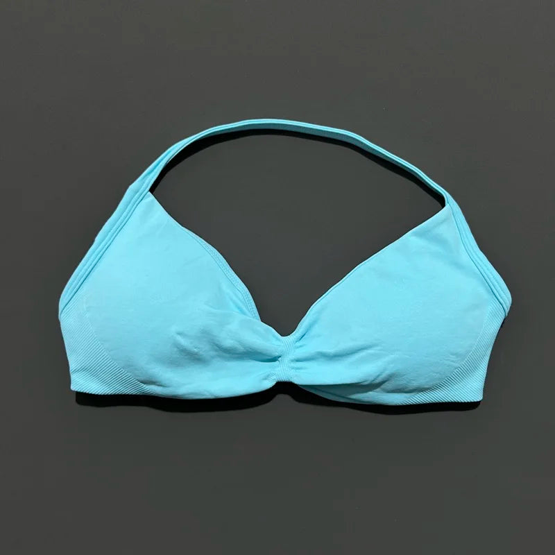 Sculpta™ Backless Strappy Sports Bra | Seamless Medium Support