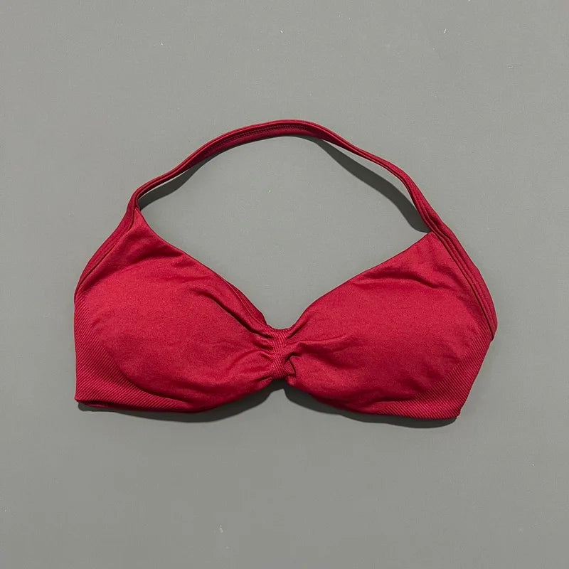 Sculpta™ Backless Strappy Sports Bra | Seamless Medium Support