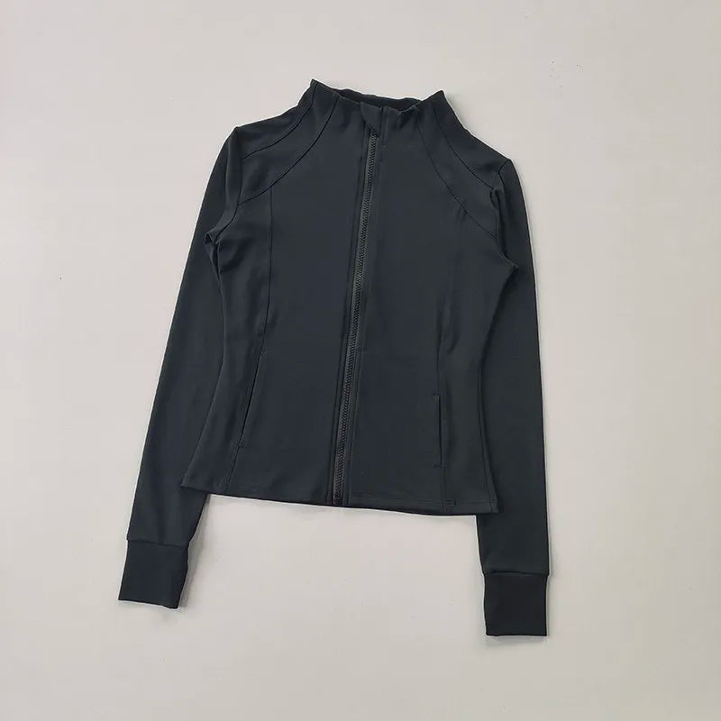 Sculpta™ Performance Zip Jacket | Seamless Long Sleeve Gym Top