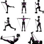 Sculpta™ Resistance Bands Set with Handles | Full Body Home Gym Exercise Bands for Strength Training, Pilates & Muscle Building