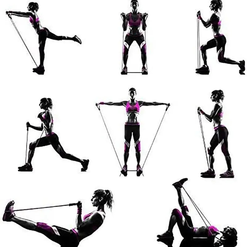 Sculpta™ Resistance Bands Set with Handles | Full Body Home Gym Exercise Bands for Strength Training, Pilates & Muscle Building