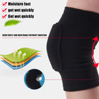 Sculpta™ Compression Knee Pads (2 Pack) | Elastic Knee Support Sleeves with Thick EVA Padding for Gym, Volleyball, Running & Fitness