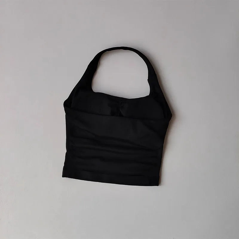 Sculpta™ Halter Sports Bra | High Support Seamless Gym & Running Bra for Women