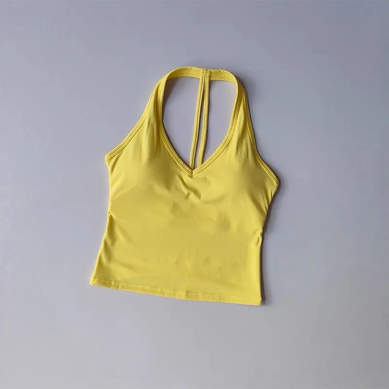 Sculpta™ SculptFit V-Neck Sports Bra | Seamless Low-Impact Gym & Yoga Bra for Women
