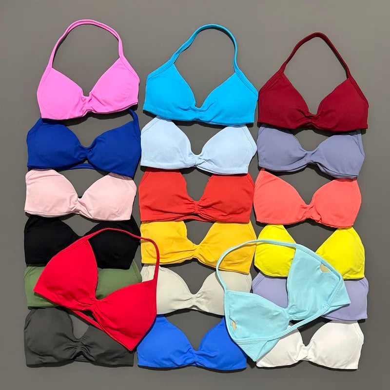 Sculpta™ Backless Strappy Sports Bra | Seamless Medium Support