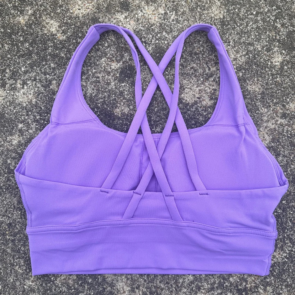 Sculpta™ Cross Back Sports Bra | Women’s Seamless Medium Support Gym & Yoga Bra
