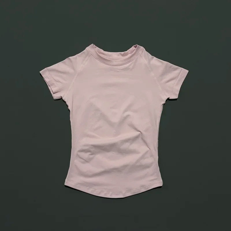 Sculpta™ Seamless Cropped Gym T-Shirt | Women’s Short Sleeve Workout Top