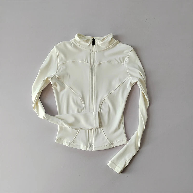 Sculpta™ Performance Zip Jacket | Seamless Long Sleeve Gym Top