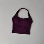 Sculpta™ Seamless Halter Neck Gym Top | Built-In Bra Women’s Fitness Tank