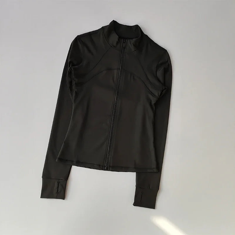 Sculpta™ Performance Zip Jacket | Seamless Long Sleeve Gym Top