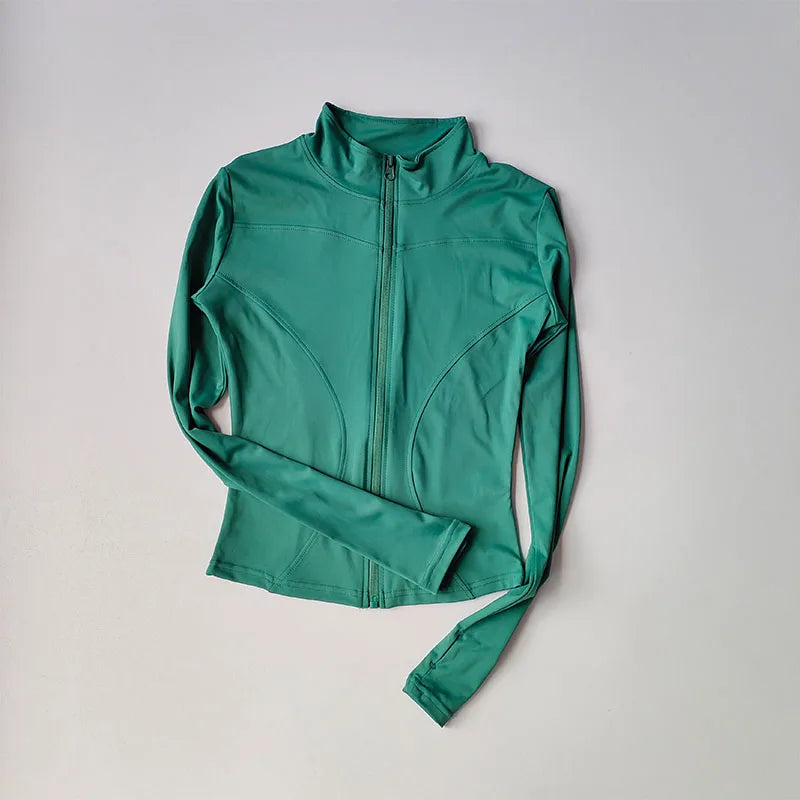 Sculpta™ Performance Zip Jacket | Seamless Long Sleeve Gym Top