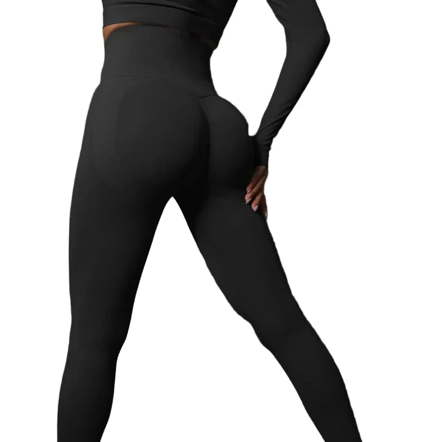 Sculpta High Waisted Seamless Scrunch Leggings – Women’s Push Up Sculpting Gym Leggings