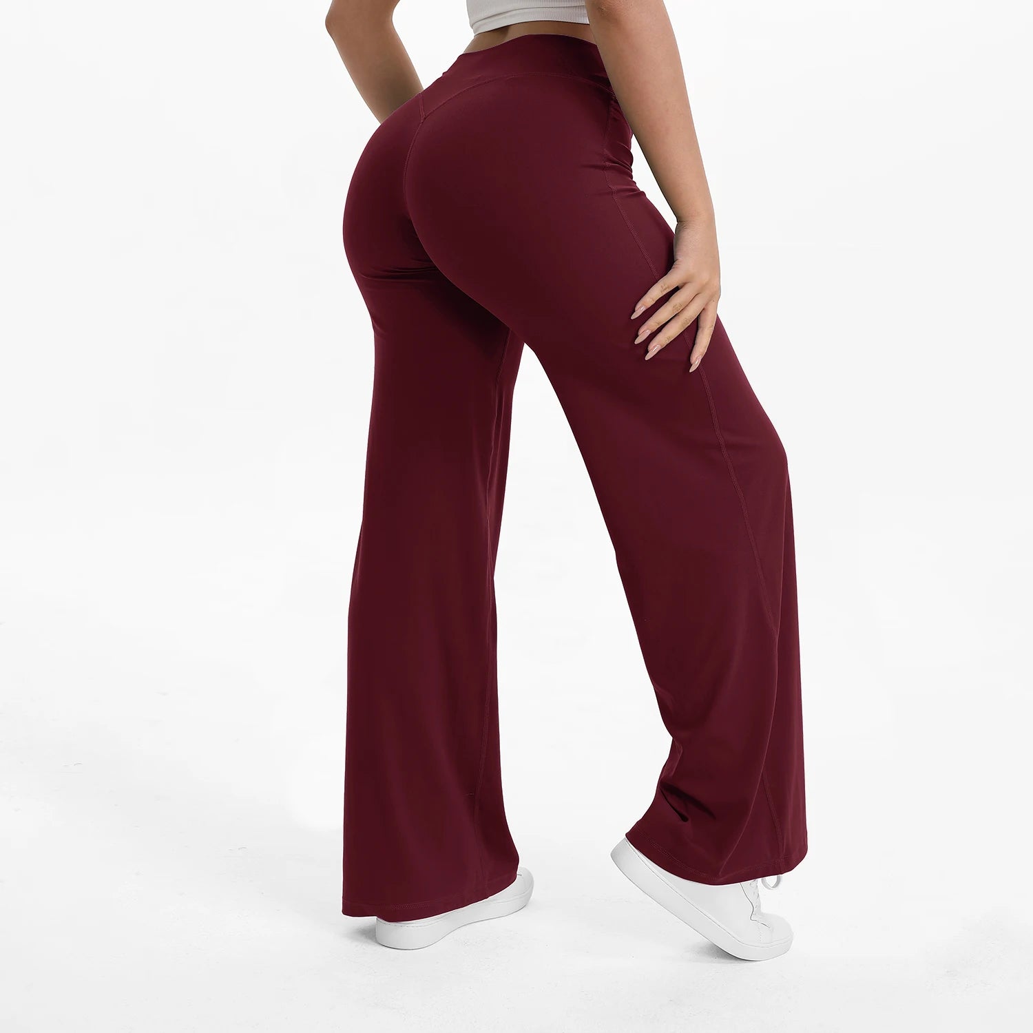 Sculpta Women’s Straight Leg Gym Trousers – Soft Stretch Pilates, Yoga & Activewear Pants