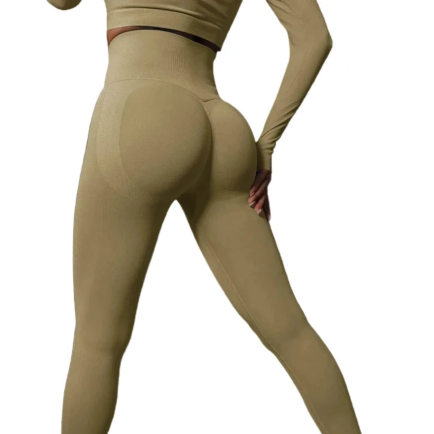 Sculpta High Waisted Seamless Scrunch Leggings – Women’s Push Up Sculpting Gym Leggings