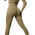 Sculpta High Waisted Seamless Scrunch Leggings – Women’s Push Up Sculpting Gym Leggings