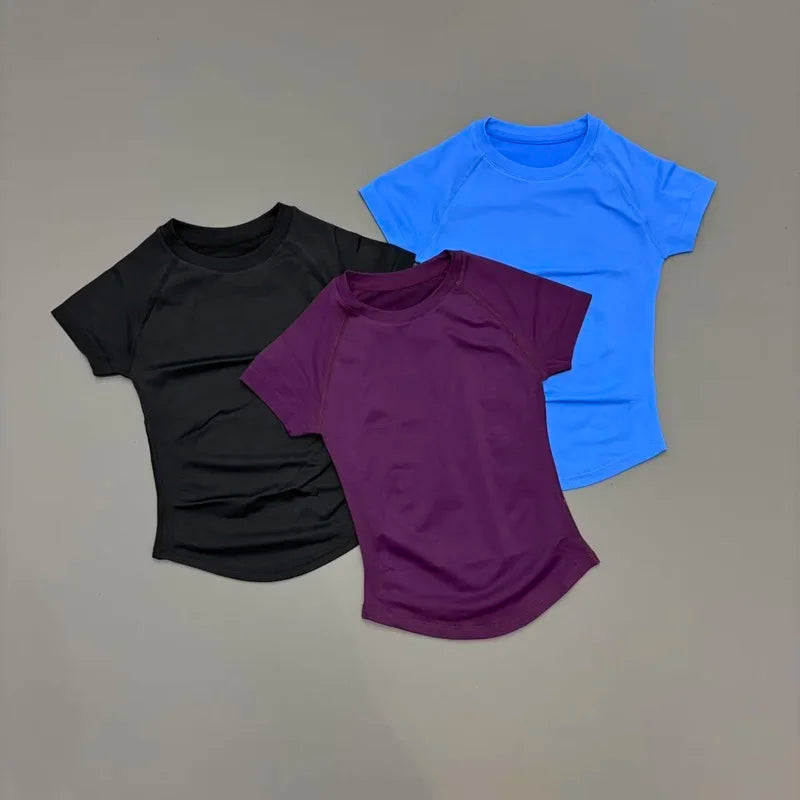 Sculpta™ Seamless Cropped Gym T-Shirt | Women’s Short Sleeve Workout Top