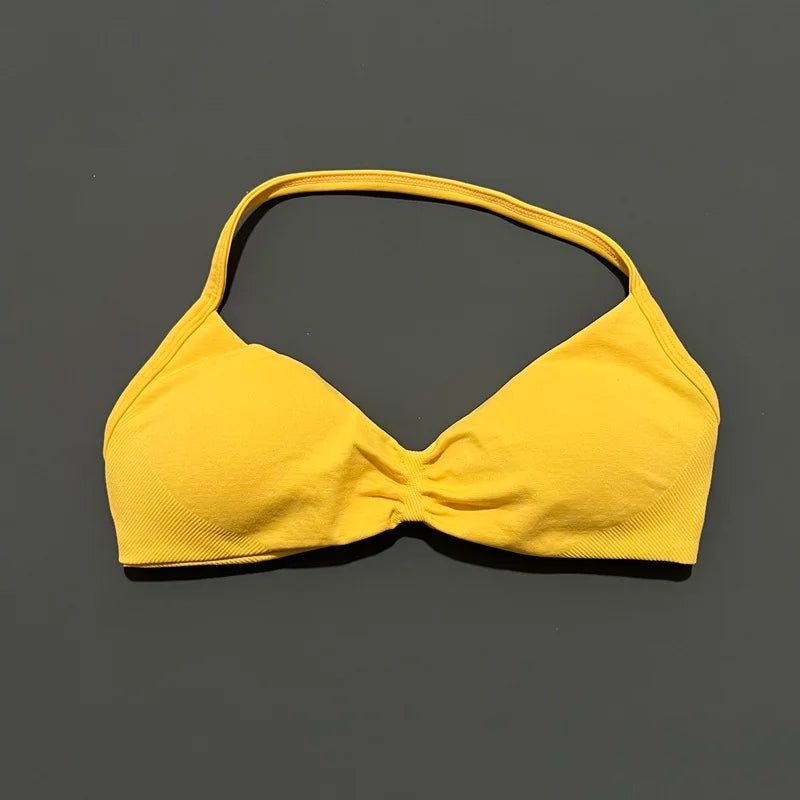 Sculpta™ Backless Strappy Sports Bra | Seamless Medium Support