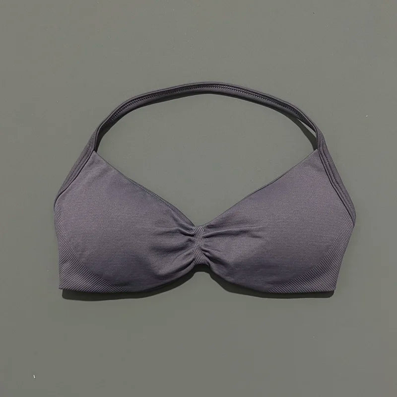 Sculpta™ Backless Strappy Sports Bra | Seamless Medium Support