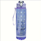 Sculpta™ 800ml Sports Water Bottle | Leakproof Gym Bottle with Time Marker & Carry Strap