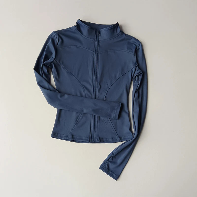 Sculpta™ Performance Zip Jacket | Seamless Long Sleeve Gym Top