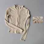 Sculpta™ Performance Zip Jacket | Seamless Long Sleeve Gym Top