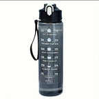Sculpta™ 800ml Sports Water Bottle | Leakproof Gym Bottle with Time Marker & Carry Strap