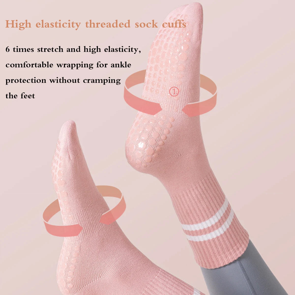 Sculpta™ Non-Slip Pilates Grip Socks | Women’s Yoga, Barre & Reformer Studio Socks