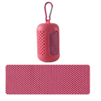 Sculpta™ Cooling Gym Towel | Instant Cooling Microfibre Sports Towel with Silicone Carry Case | Quick Dry for Gym, Running, Fitness, Hiking & Travel