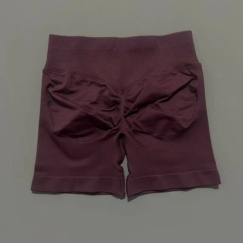 Sculpta™ Seamless Sculpt Scrunch Shorts | High Waist Gym & Running Shorts