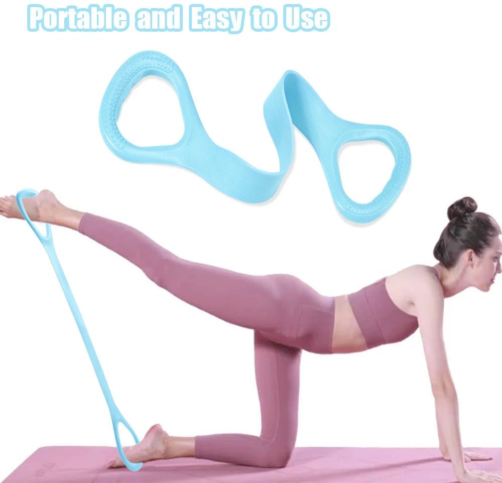 Sculpta™ 8-Shaped Resistance Band | Pilates Stretch Band for Glutes, Arms, Legs, Back & Full Body Home Workouts