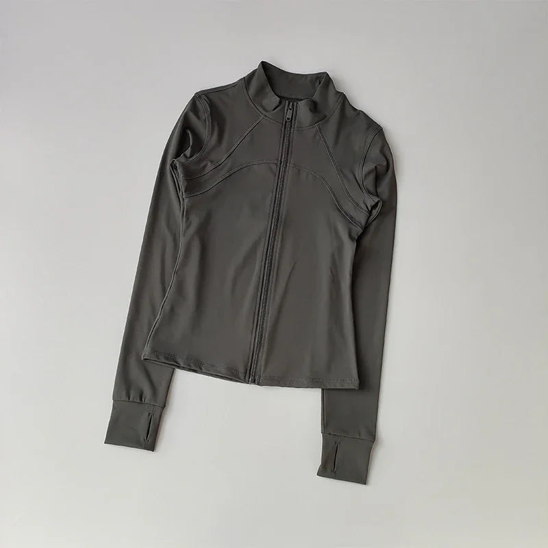 Sculpta™ Performance Zip Jacket | Seamless Long Sleeve Gym Top