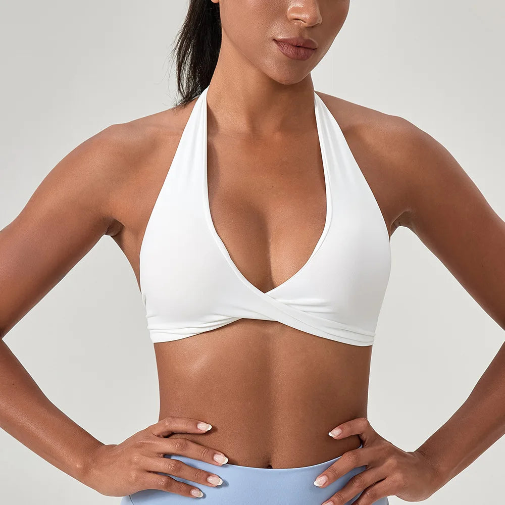 Sculpta™ Strappy Sports Bra | Women’s Seamless Padded Gym & Yoga Bra