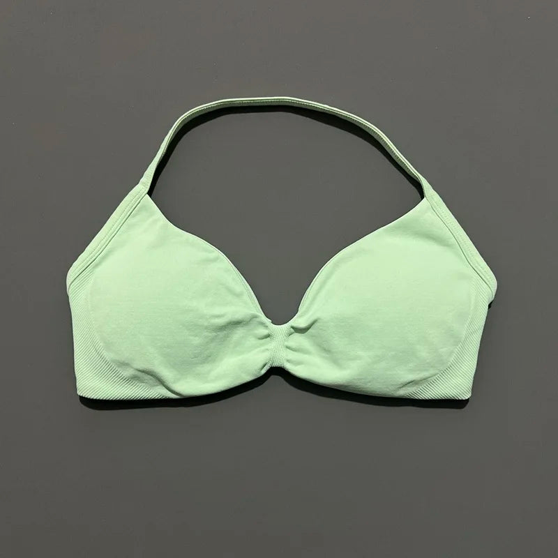 Sculpta™ Backless Strappy Sports Bra | Seamless Medium Support