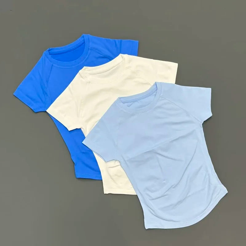 Sculpta™ Seamless Cropped Gym T-Shirt | Women’s Short Sleeve Workout Top
