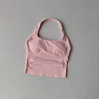 Sculpta™ Seamless Halter Neck Gym Top | Built-In Bra Women’s Fitness Tank