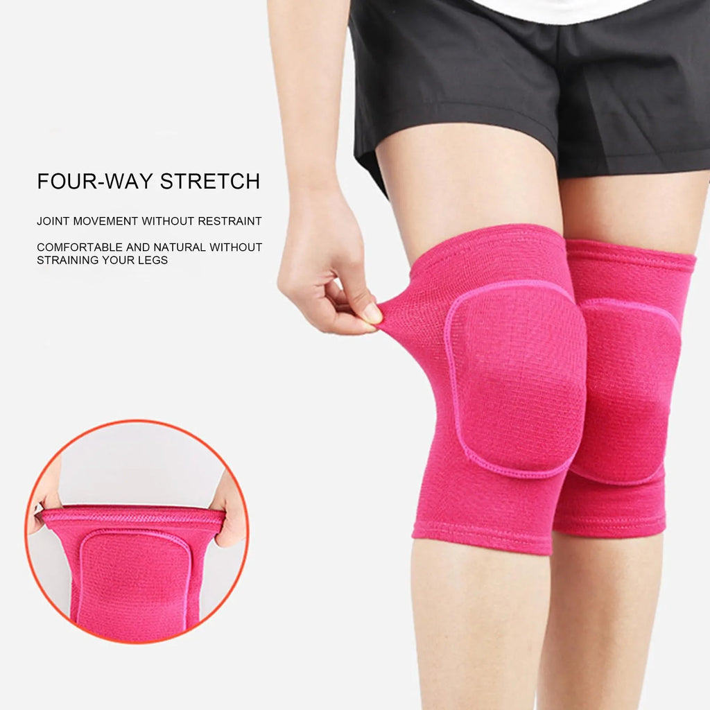 Sculpta™ Compression Knee Pads (2 Pack) | Elastic Knee Support Sleeves with Thick EVA Padding for Gym, Volleyball, Running & Fitness