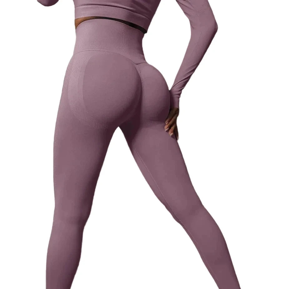 Sculpta High Waisted Seamless Scrunch Leggings – Women’s Push Up Sculpting Gym Leggings