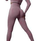 Sculpta High Waisted Seamless Scrunch Leggings – Women’s Push Up Sculpting Gym Leggings