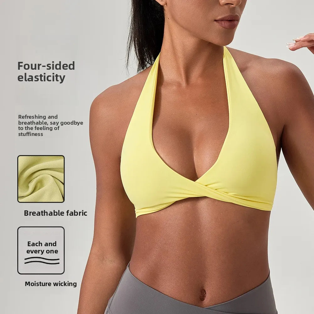 Sculpta™ Strappy Sports Bra | Women’s Seamless Padded Gym & Yoga Bra